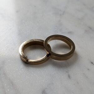 Vitaly Gridlock Gold Rings Size 10 | 100% Recycled Stainless Steel